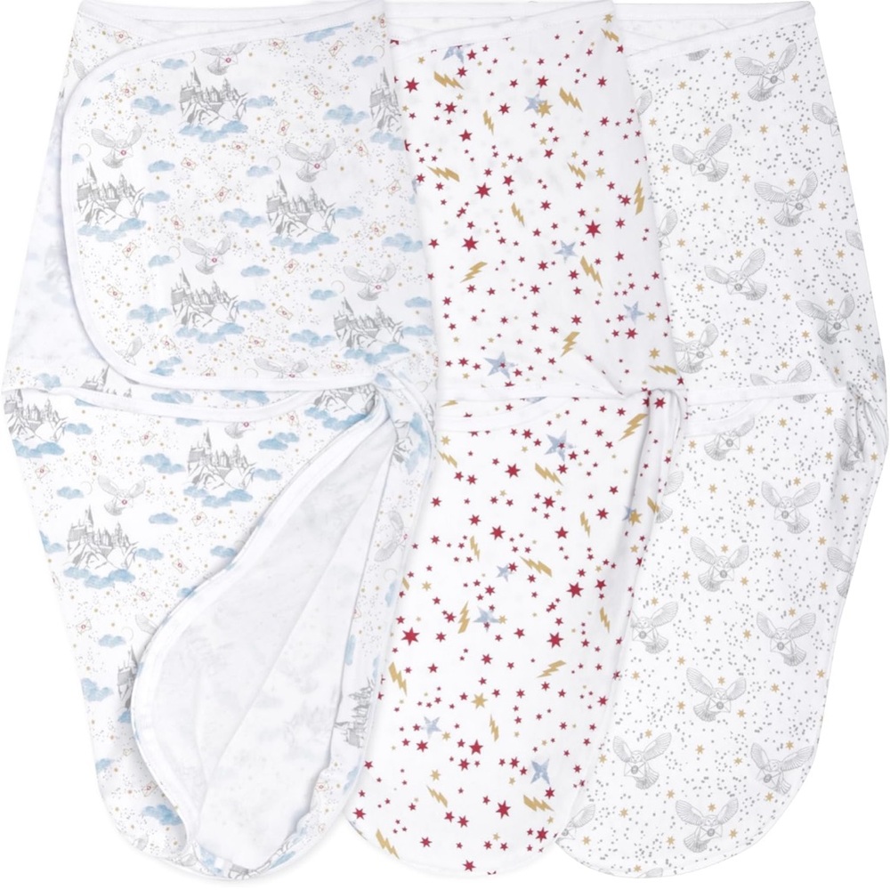 aden + anais Harry Potter Sleep Sack & Swaddle (3) w/ Zipper Bottom | LIKE NEW
